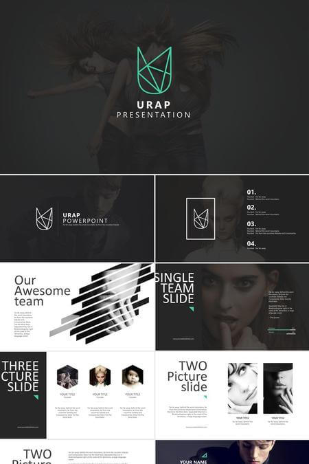 轻奢时尚风格创意展示PPT模板