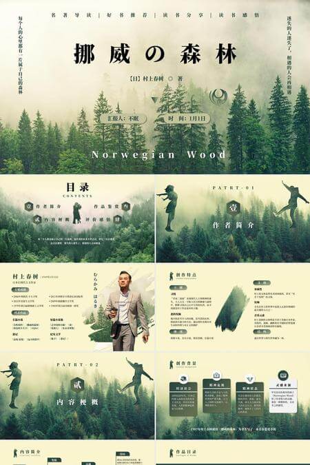 好书推荐读书感悟PPT模板